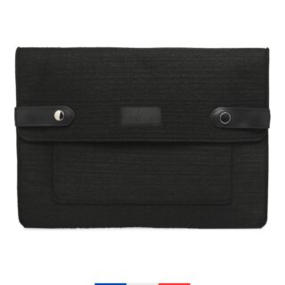 SAINT LAZARE - Pochette ordinateur Made in France  Noir