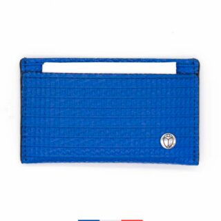 SAINT LAZARE - Porte-cartes bleu en lance à incendie