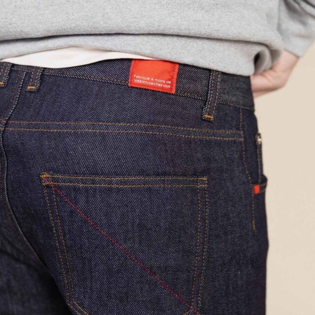 1083 - JEANS 2ND CHOIX AJUSTE 105N ATHLETIQUE coton bio superdenim flex indigo brut