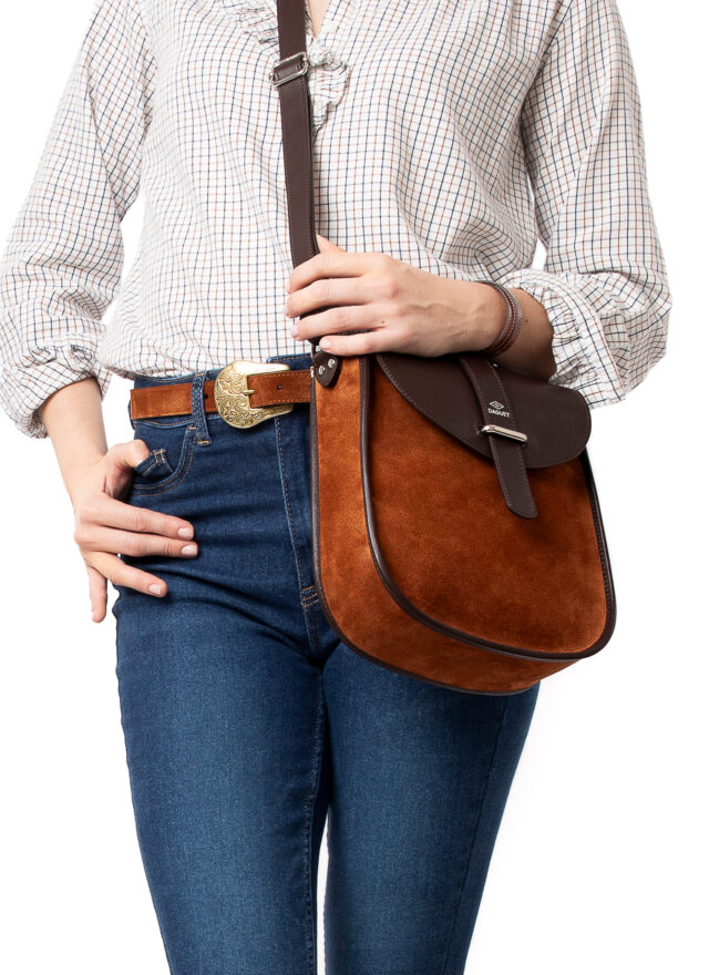 Daguet - Sac Agnès - Marron - Velours marron