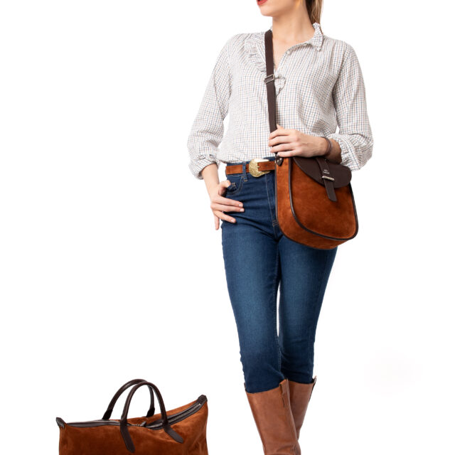 Daguet - Sac Agnès - Marron - Velours marron