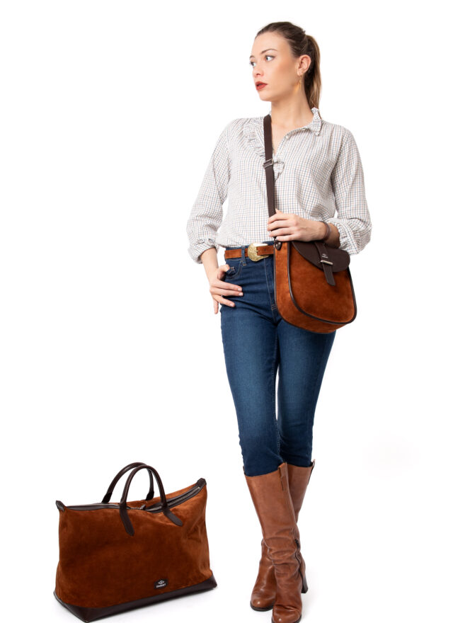 Daguet - Sac Agnès - Marron - Velours marron