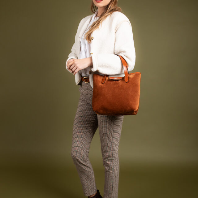 Daguet - Sac Petit Alice - Velours marron