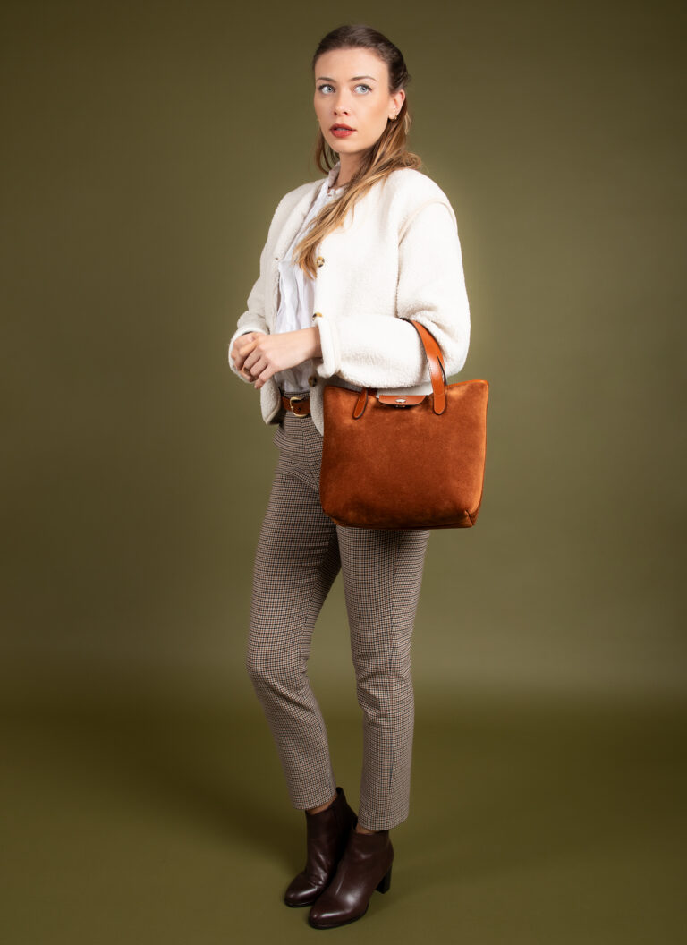 Daguet - Sac Petit Alice - Velours marron