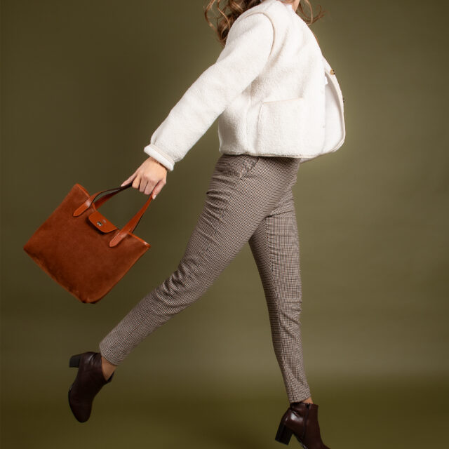 Daguet - Sac Petit Alice - Velours bleu clair