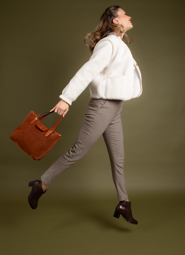 Daguet - Sac Petit Alice - Velours bleu clair