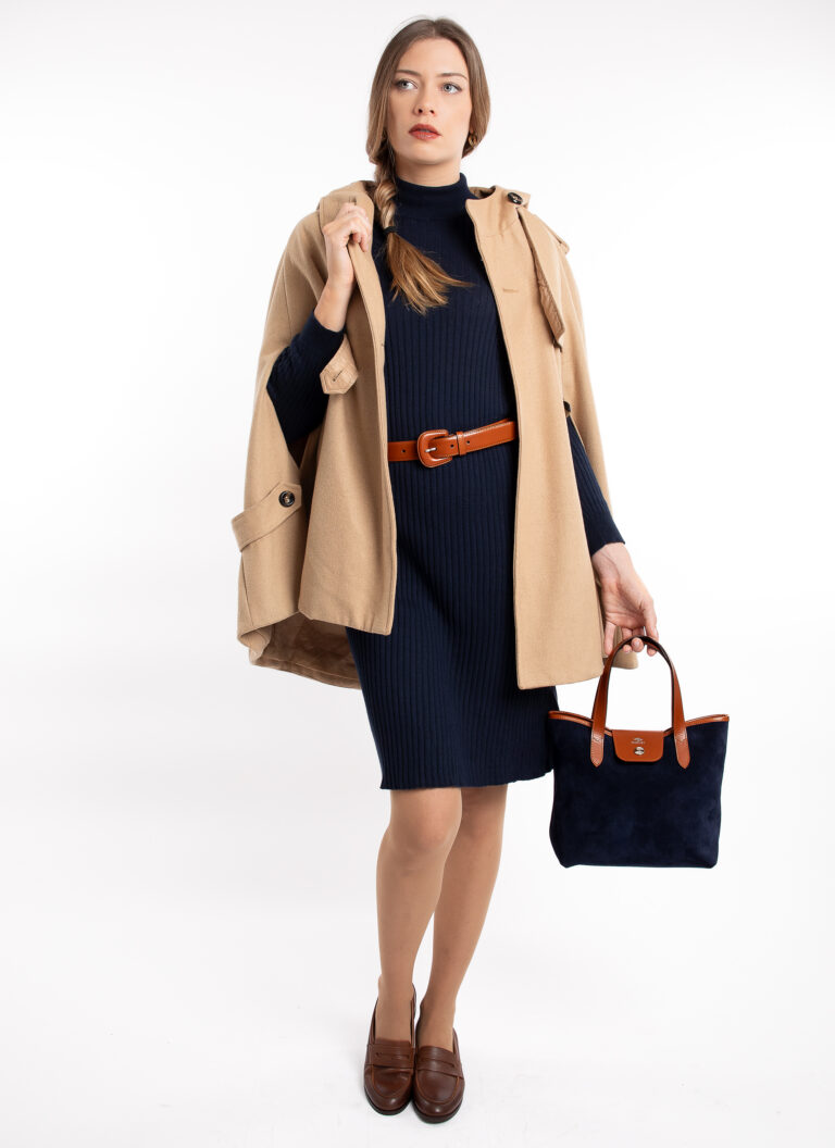 Daguet - Sac Petit Alice - Velours bleu nuit