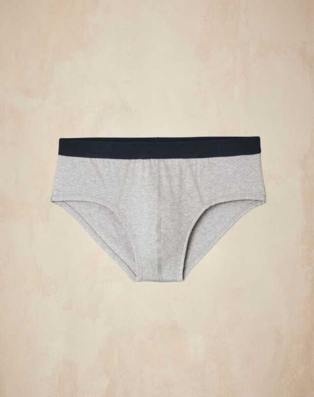 Lemahieu - Slip En Coton Bio - Gris  | Made In France | Lemahieu
