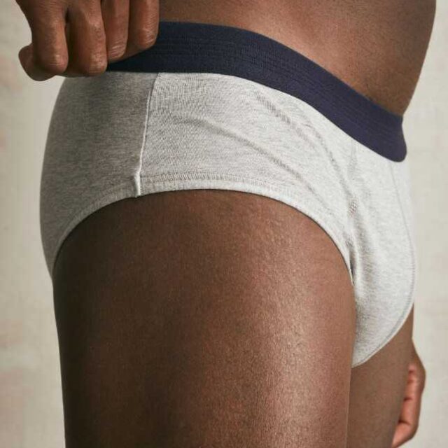 Lemahieu - Slip En Coton Bio - Gris  | Made In France | Lemahieu