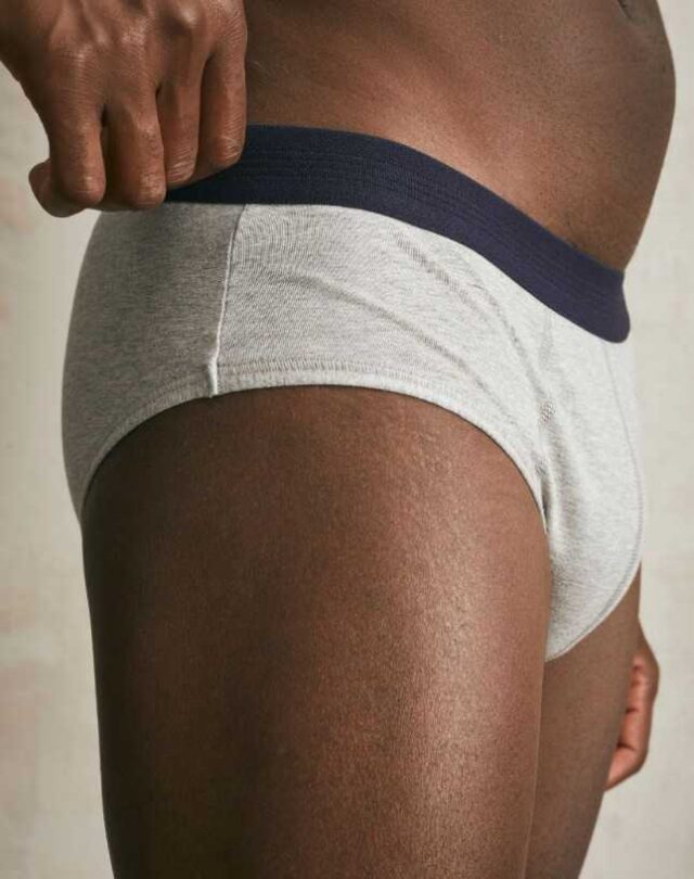Lemahieu - Slip En Coton Bio - Gris  | Made In France | Lemahieu