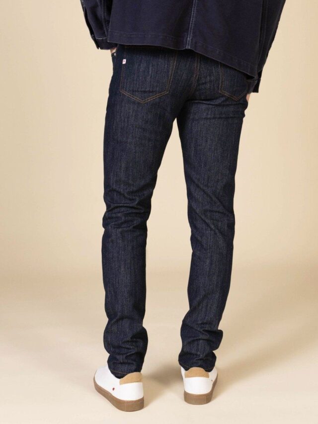 1083 - JEANS SLIM 104N FUSELE bleu coton bio filidenim flex Homme