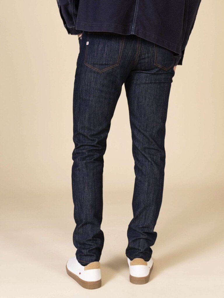 1083 - JEANS SLIM 104N FUSELE bleu coton bio filidenim flex Homme