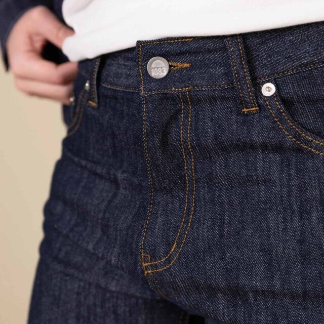 1083 - JEANS SLIM 104N FUSELE bleu coton bio filidenim flex Homme