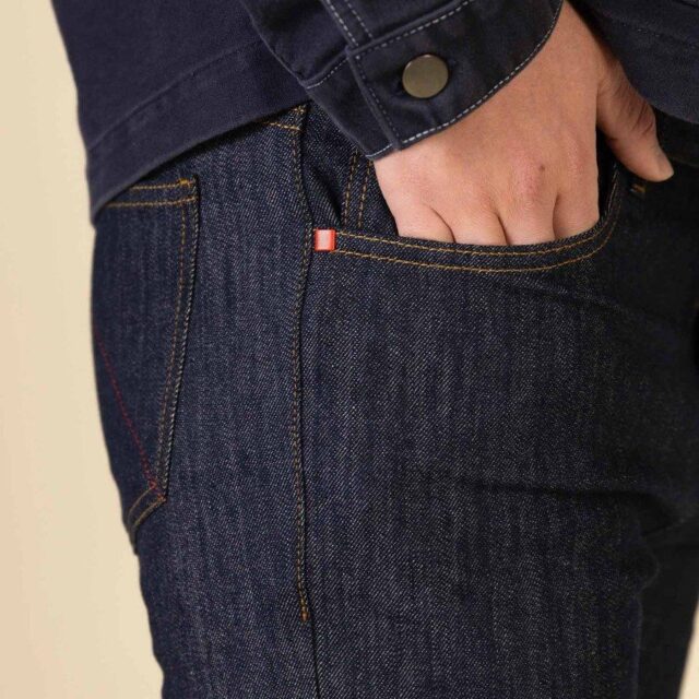 1083 - JEANS SLIM 104N FUSELE bleu coton bio filidenim flex Homme