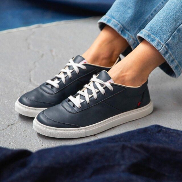 1083 - SNEAKERS 902 cuir bleu minéral Unisexe