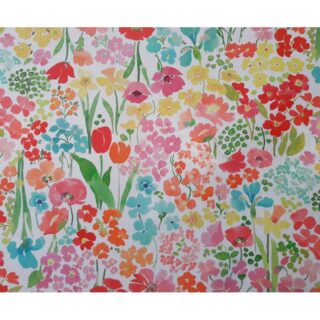 Serviettes Jardin fleuri – Lot de 2 par la marque Fleur de Soleil Fleur de Soleil - Serviettes Jardin fleuri – Lot de 2