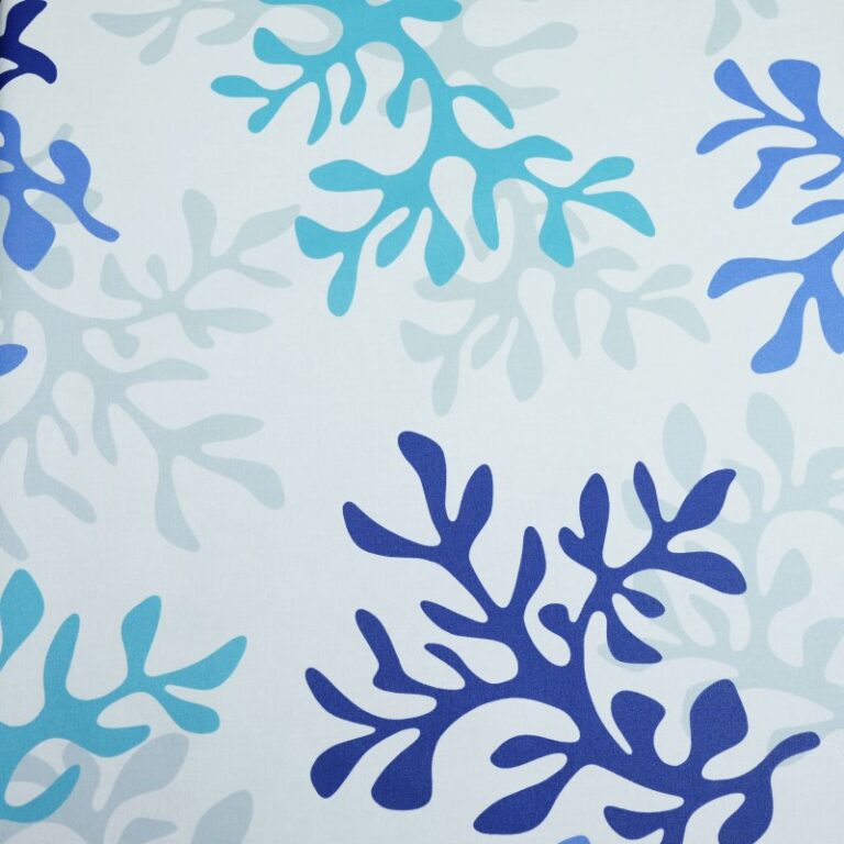 Fleur de Soleil - Serviettes Corail Bleu - Lot de 2