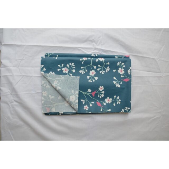 Fleur de Soleil - Serviettes de table Cerisier pétrole - Lot de 2