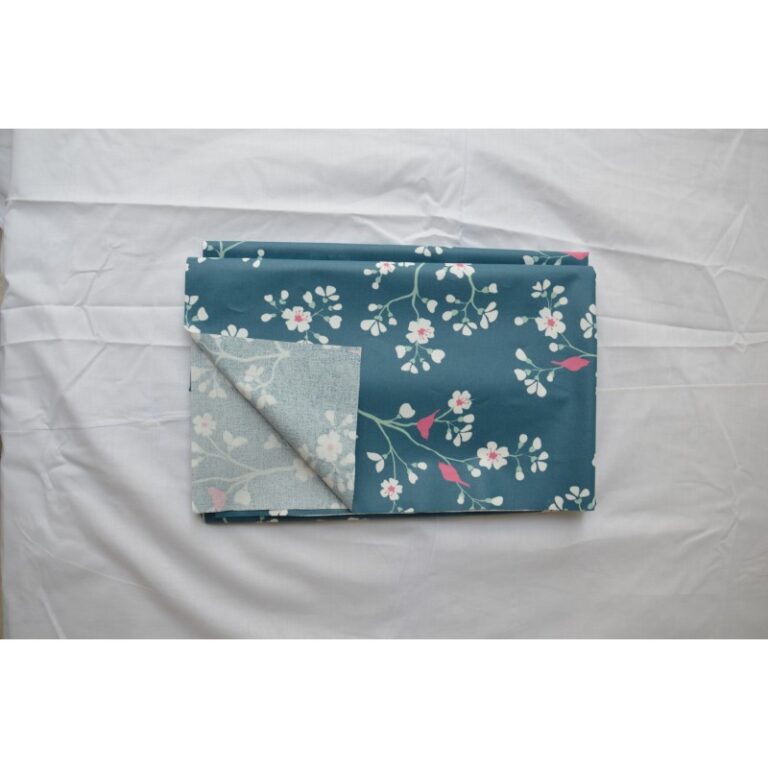 Fleur de Soleil - Serviettes de table Cerisier pétrole - Lot de 2