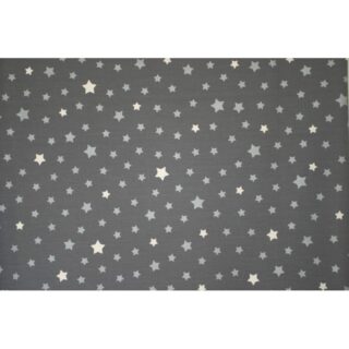 Fleur de Soleil - Serviettes de table Etoiles gris argent – Lot de 2