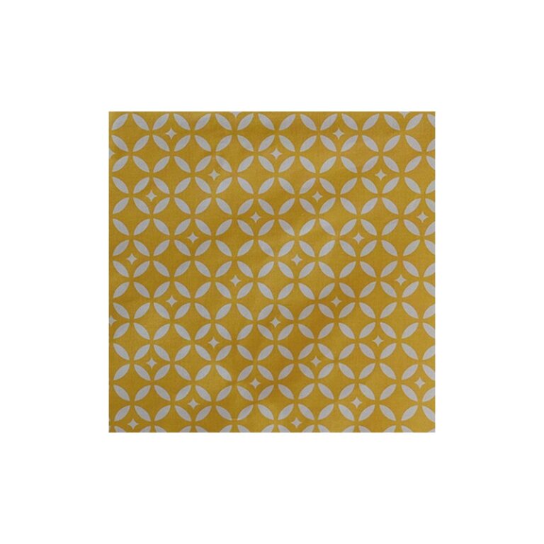 Fleur de Soleil - Serviettes de table Mosaïque Curry - Lot de 2