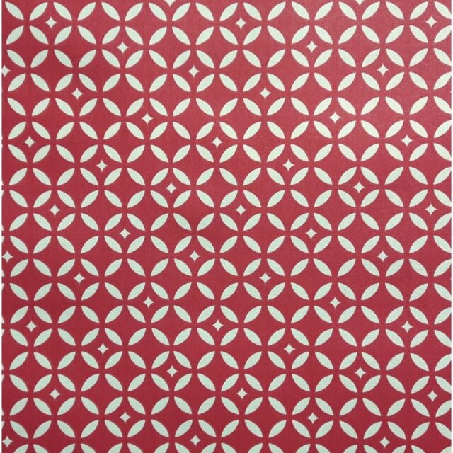 Fleur de Soleil - Serviettes de table Mosaïque Rouge - Lot de 2