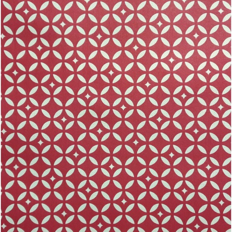 Fleur de Soleil - Serviettes de table Mosaïque Rouge - Lot de 2