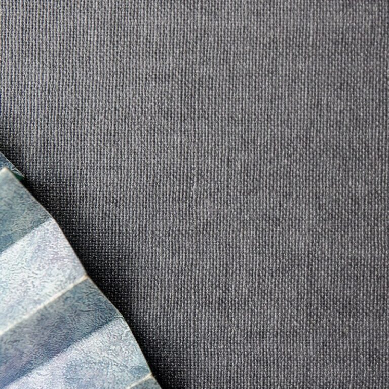 Fleur de Soleil - Serviettes de table Unies gris anthracite - Lot de 2