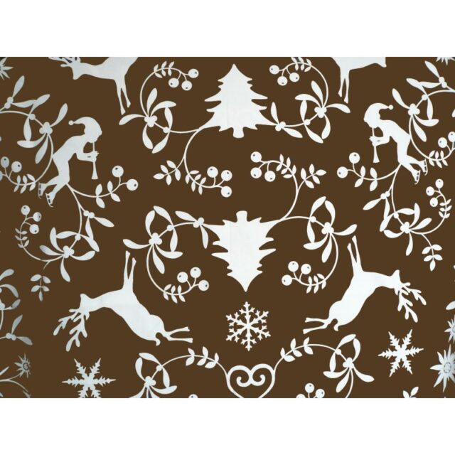 Fleur de Soleil - Serviettes Montagne chocolat – Lot de 2