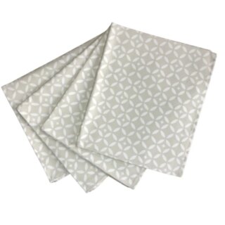 Serviettes de table Mosaïque Sable – Lot de 2 par la marque Fleur de Soleil Fleur de Soleil - Serviettes de table Mosaïque Sable – Lot de 2