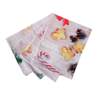 Fleur de Soleil - Serviette de table Noël – Lot de 2