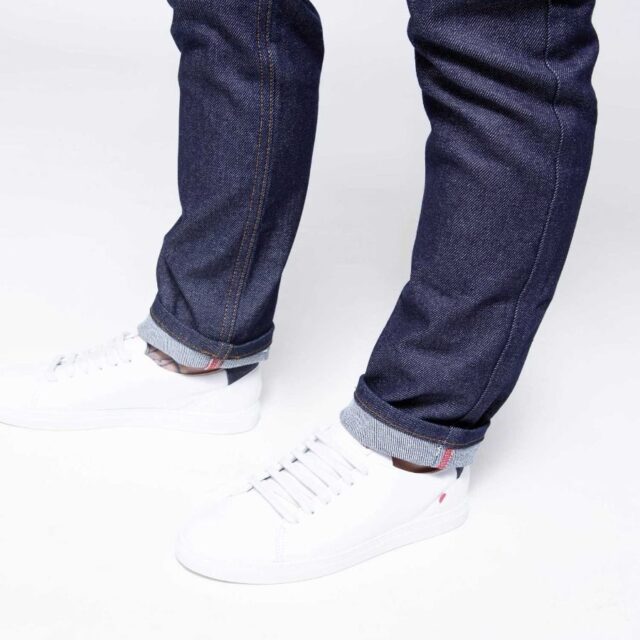 1083 - JEANS AJUSTE 203N coton bio superdenim flex indigo brut Femme