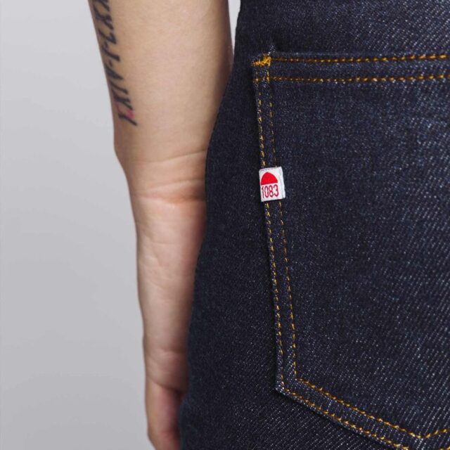 1083 - JEANS AJUSTE 203N coton bio superdenim flex indigo brut Femme