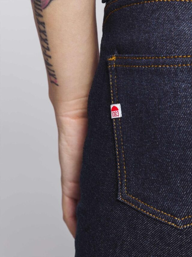 1083 - JEANS AJUSTE 203N coton bio superdenim flex indigo brut Femme