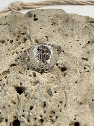 Le P’tit Franc - Bague 50 centimes Argent Massif
