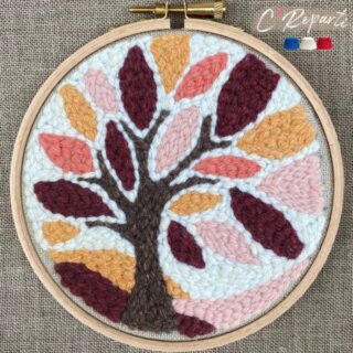 C’Reparti - Kit Punch Needle 1 Motif Arbre d'automne