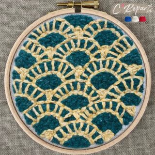 C’Reparti - Kit Punch Needle 1 Motif Dgeo le motif Art Déco