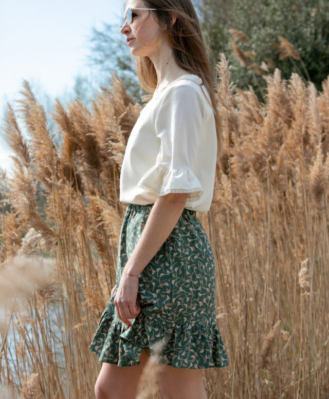 April et C - Jupe Léo - Sauge