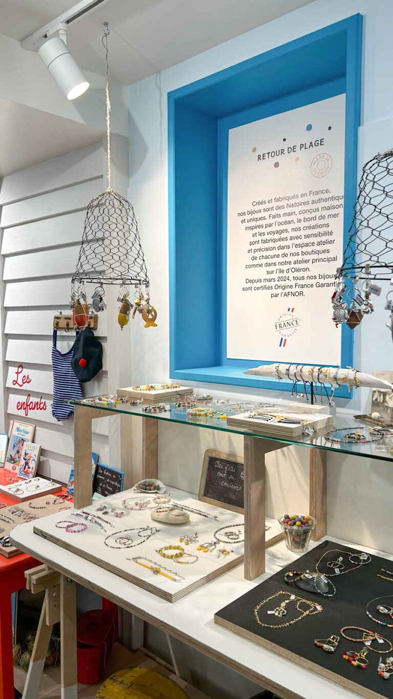 Retour de plage, atelier-boutique Guérande