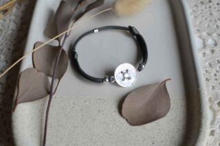 Bracelet Fraternité 5 cts Etoilé cordon par la marque Le P’tit Franc Le P’tit Franc - Bracelet Fraternité 5 cts Etoilé cordon