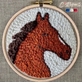 C’Reparti - Kit Punch Needle 1 Motif  Cookie le Cheval