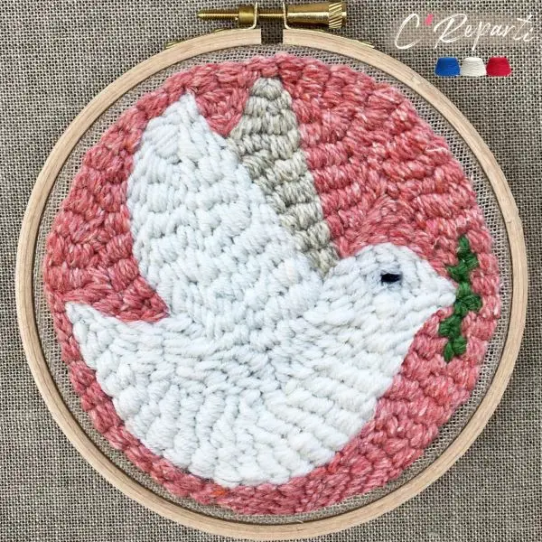 C’Reparti - Kit Punch Needle 1 Motif  Belle La Colombe