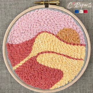 Kit Punch Needle 1 Motif Désert par la marque C’Reparti C’Reparti - Kit Punch Needle 1 Motif Désert