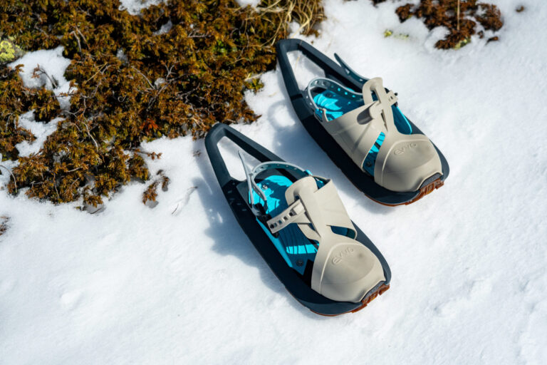 Evvo Toree bleu snowshoe raquette a neige vue dessus