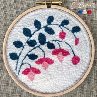 C’Reparti - Kit Punch Needle 1 Motif  Aima le Fuchsia