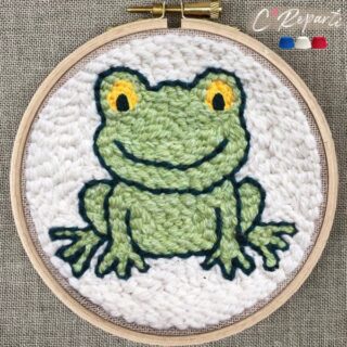 C’Reparti - Kit Punch Needle 1 Motif  Fripouille la Grenouille