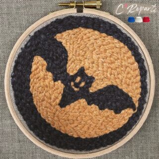 C’Reparti - Kit Punch Needle 1 Motif Chauve-Souris