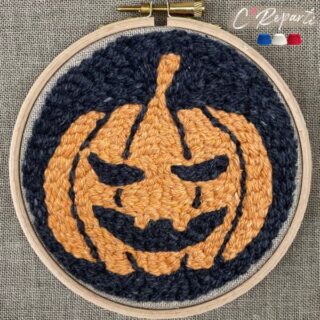 C’Reparti - Kit Punch Needle 1 Motif Citrouille