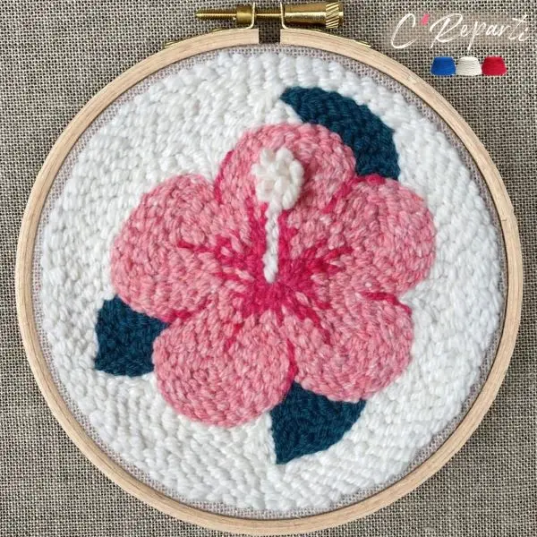 C’Reparti - Kit Punch Needle 1 Motif Vénus l'Hibiscus