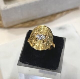 Bague Fraternité Etoilée 5 sous par la marque Le P’tit Franc Le P’tit Franc - Bague Fraternité Etoilée 5 sous